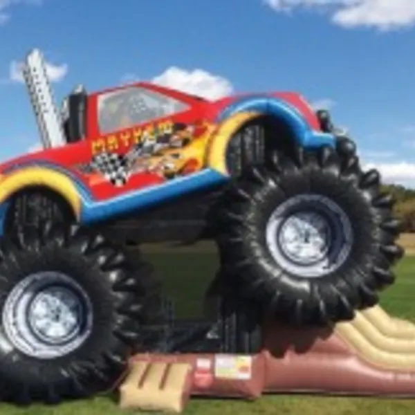 Colorful premium bounce house rental for kids parties