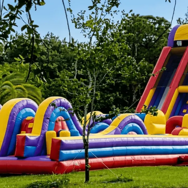 Inflatable obstacle course rental for competitive outdoor fun