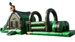 55' Boot Camp Obstacle Course Water Slide 9K