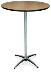 High Top Table - 42 High / 36 Wide (price does NOT include set up or take down, dropped off and picked up in the driveway only)