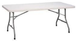 White Rect. Table 72 (Customer pick up)