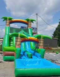 18' Hawaiian Double Down Water Slide 8C