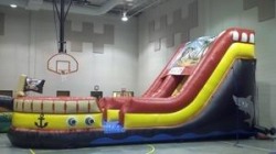 18' Treasure Island Pirate Water Slide 8L