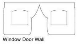 Tent Wall- Window Door