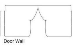 Tent Wall- Solid Door
