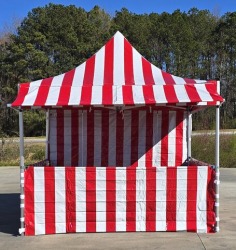 Red and White Carnival Tent